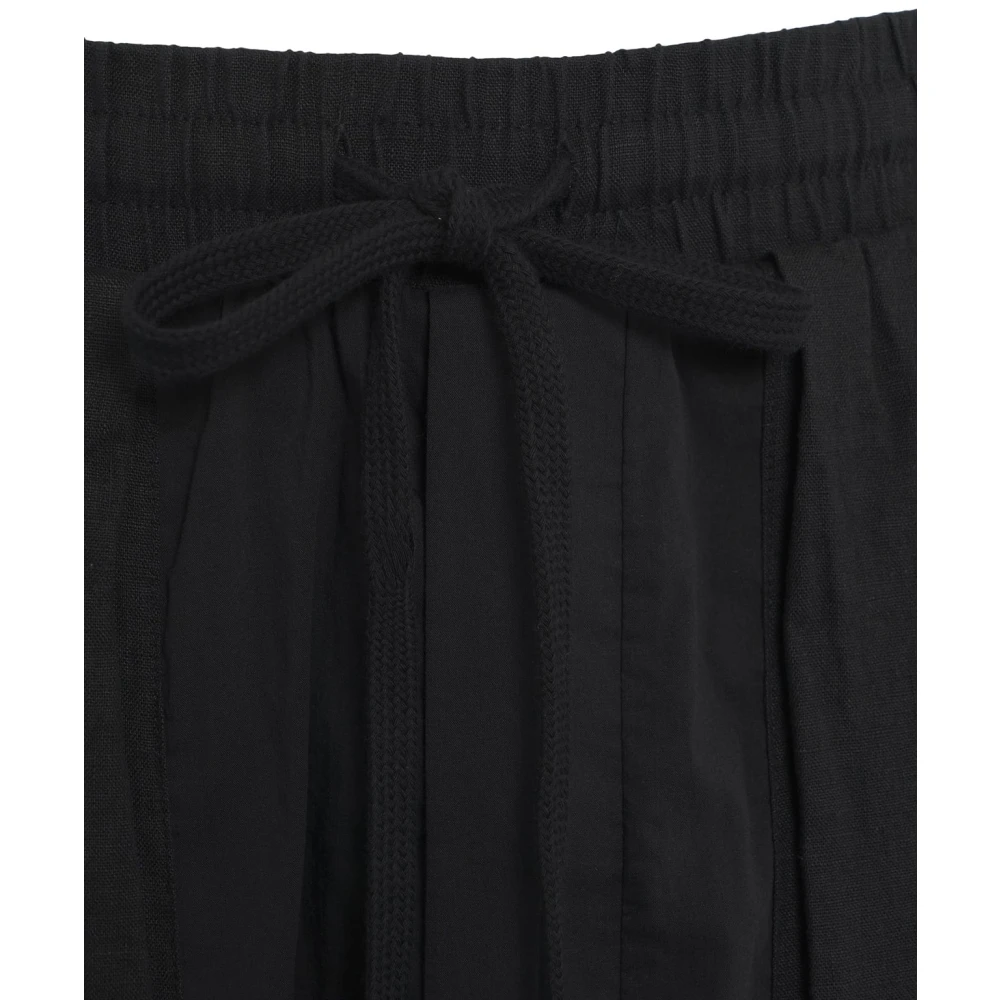 Thom Krom Zwarte Drop Crotch Shorts Black Heren