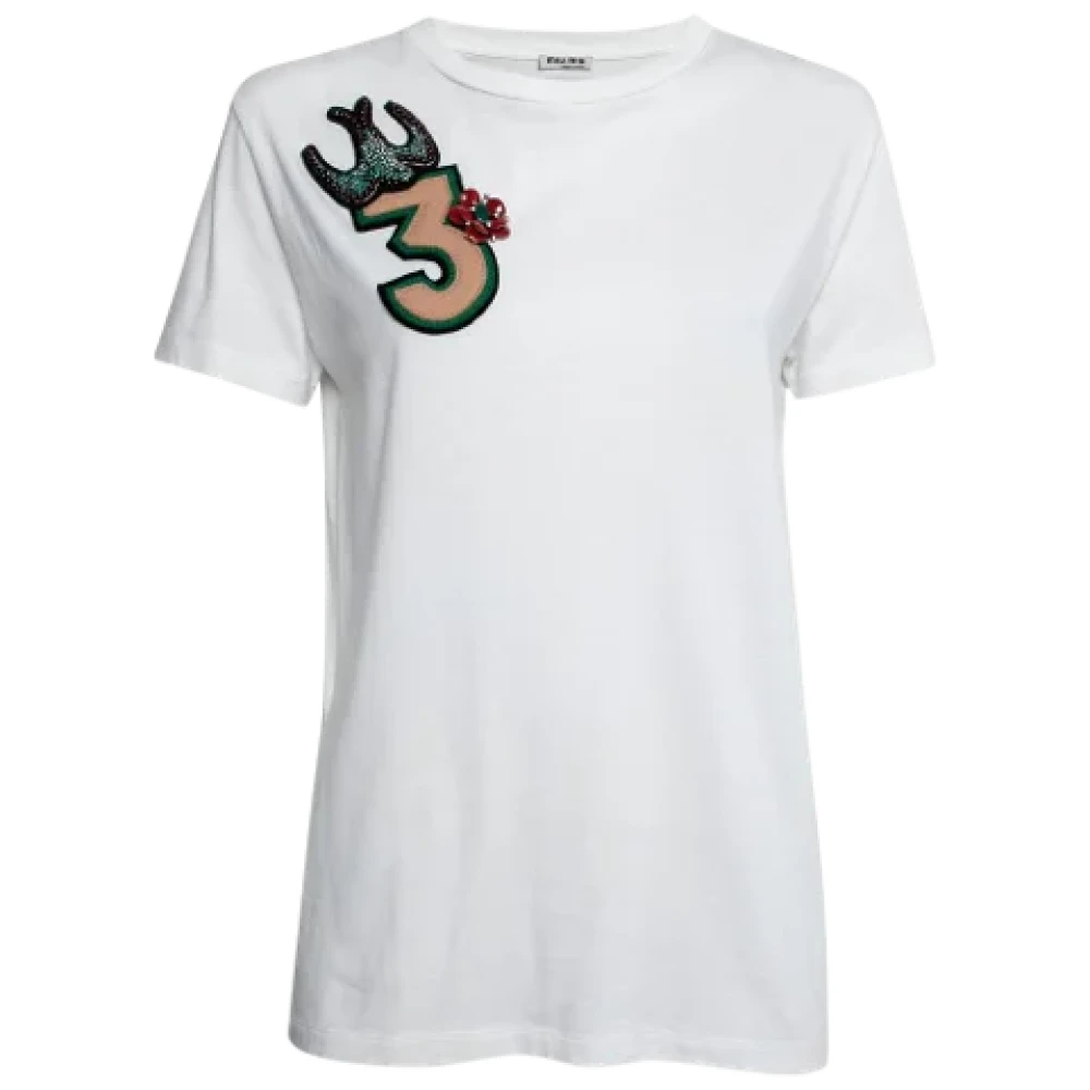 Miu Pre-owned Cotton tops White Dames