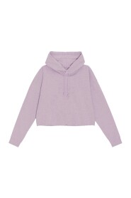 Isoli Cropped Oversized Hoodie Mistery Lilac