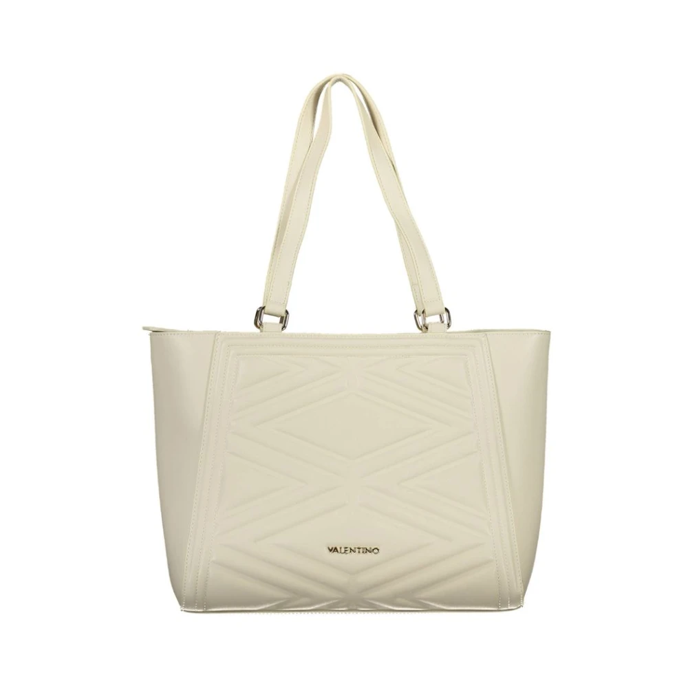 Valentino By Mario Valentino Women's Beige Handbag With Shoulder Handles And Removable Strap