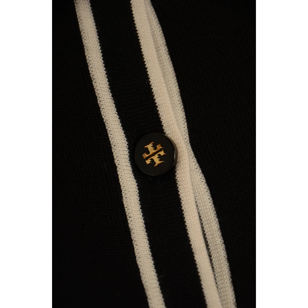 TORY BURCH Kendra Cardigan Sweaters Black Dames
