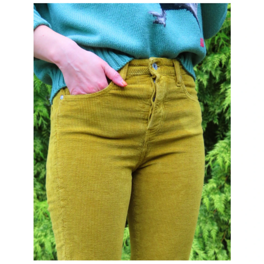 Denim Studio Flare Corduroy Broek Jeff Brown Dames