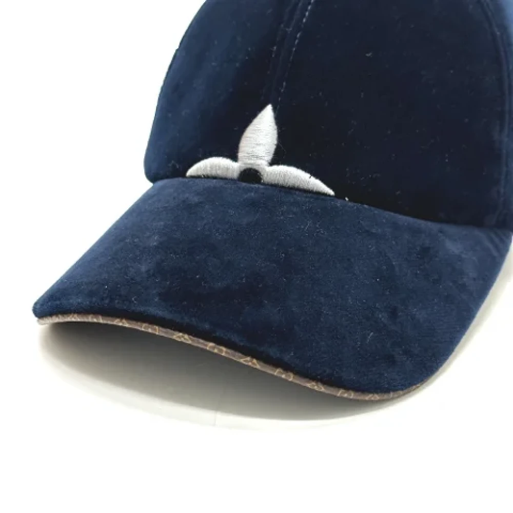Louis Vuitton Vintage Pre-owned Cotton hats Blue Dames
