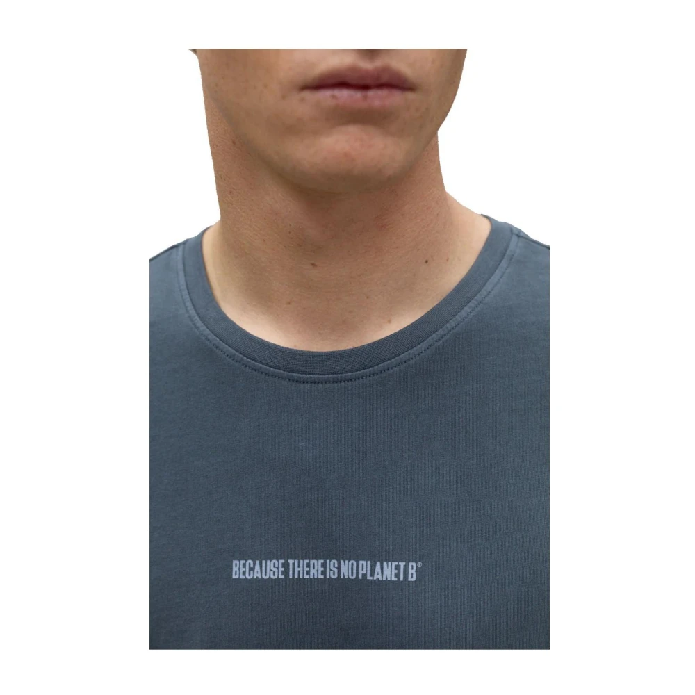 Ecoalf Heren Organisch Katoenen T-shirt Blue Heren