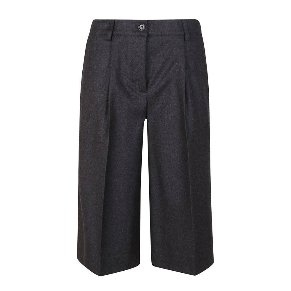 P.a.r.o.s.h. Antraciet Flanellen Stretchbroek Gray Dames
