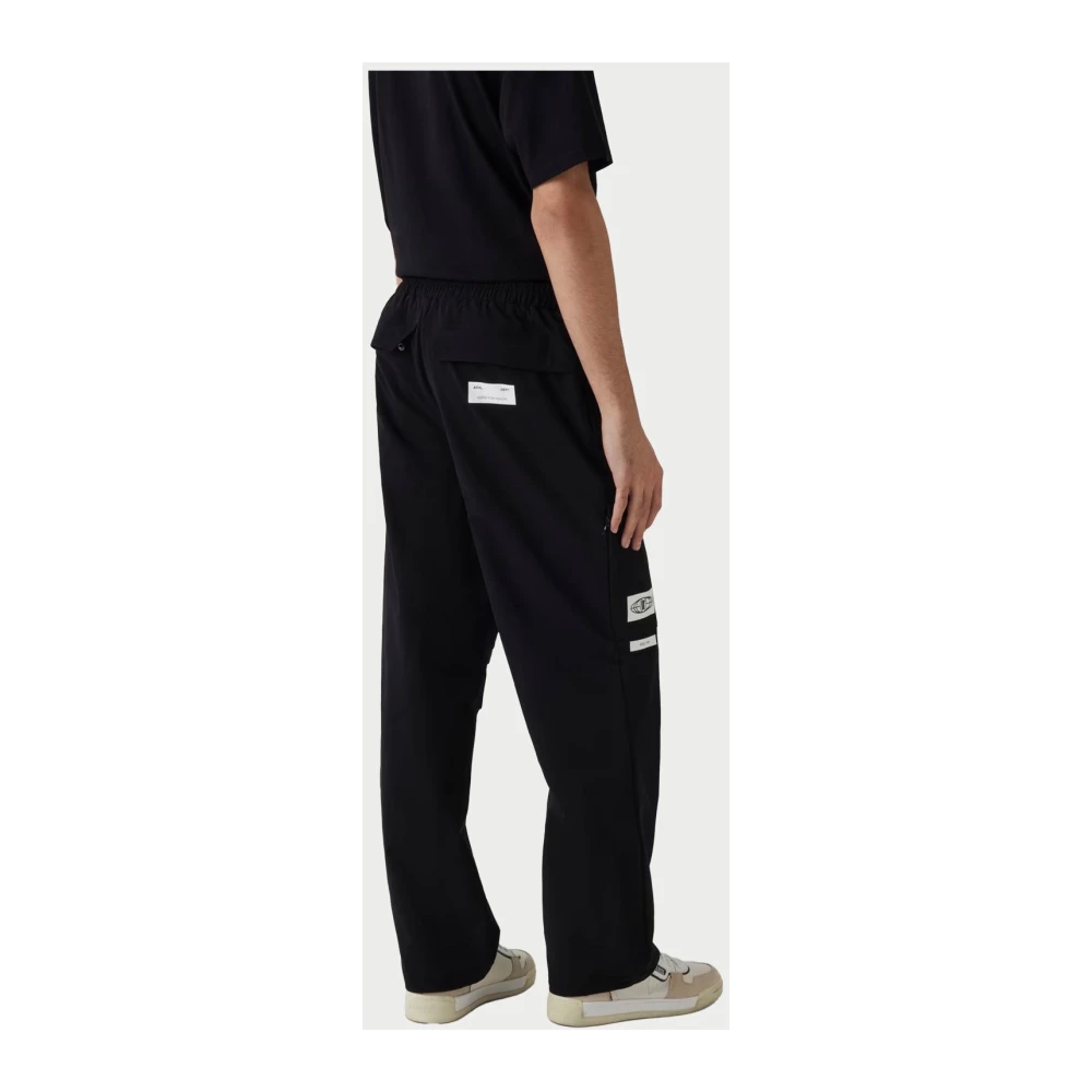 Guess Cargo Broek Zwart Wijde Pijpen Black Heren