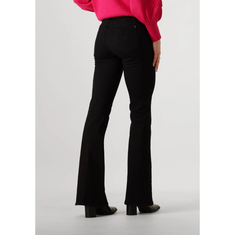 Replay Zwarte Flare Broek Black Dames