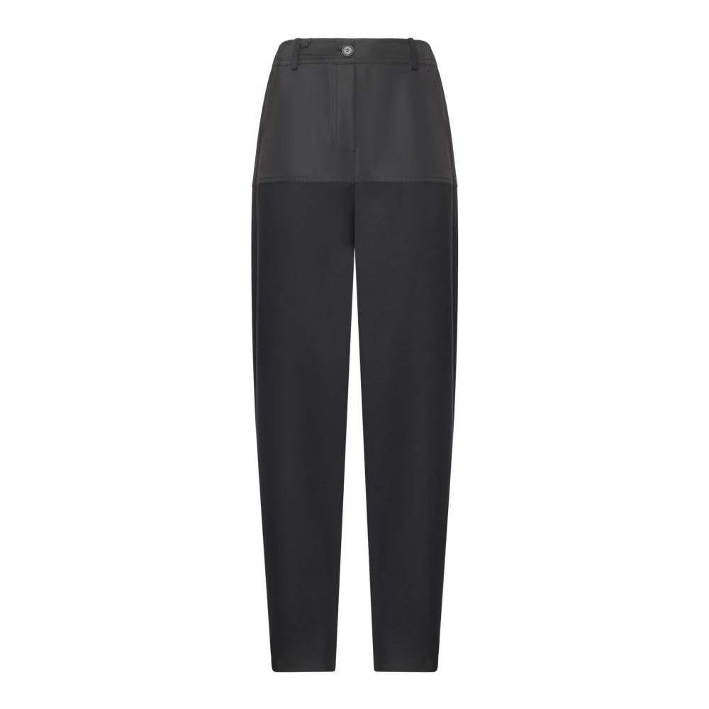 Pinko Women's Black Straight Trousers, L, Xenia Trousers
