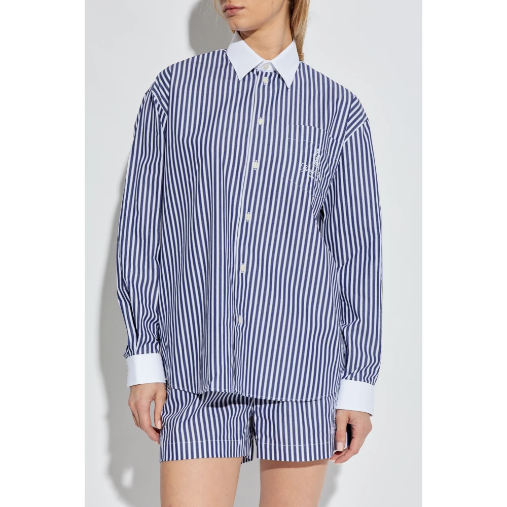 Sporty & Rich Shirt uit de New York-collectie Blue Dames