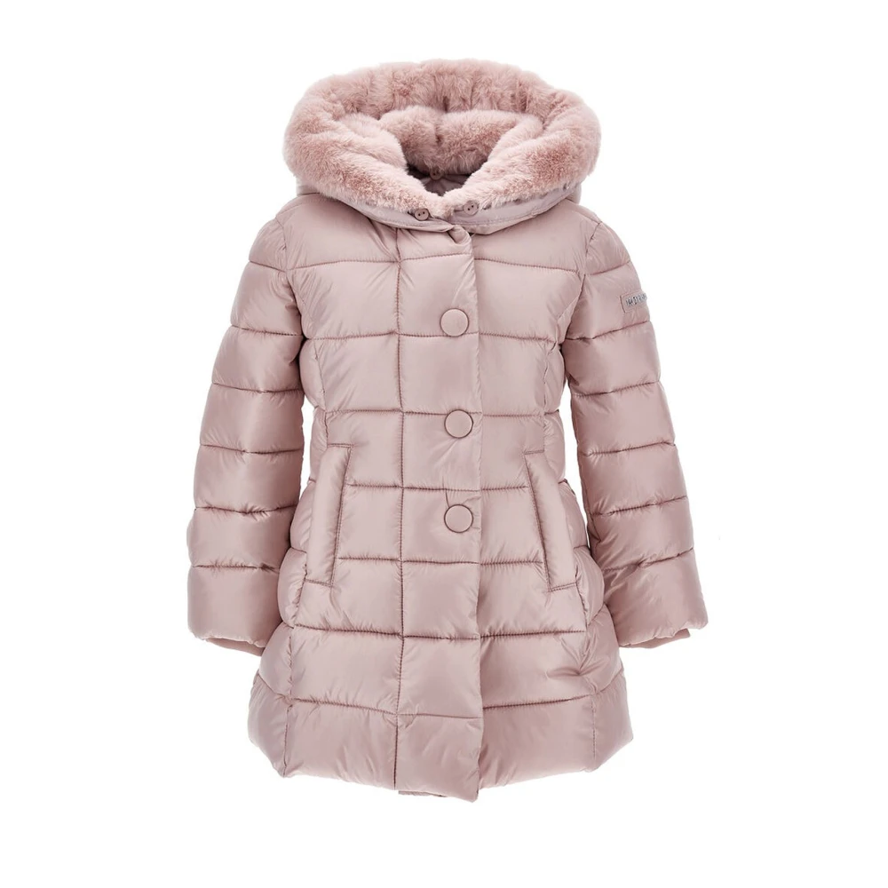 Monnalisa Girls Pink Technical Padded Jacket - Winter Jackets - 2 Y - Kids
