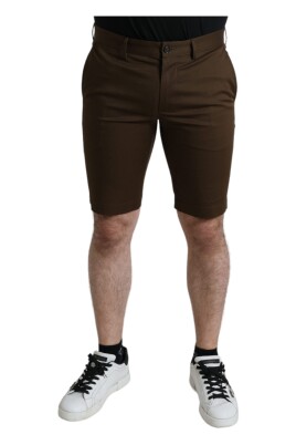 chic-brown-bermuda-shorts-with-logo-detail