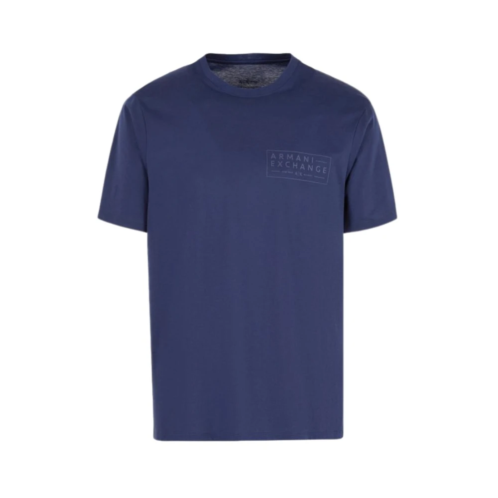 Armani Exchange Basis T-shirt Blue Heren