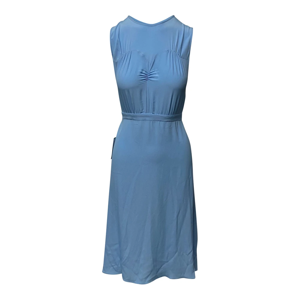 N21 N ° 21 Midi -jurk met grote lint Blue Dames