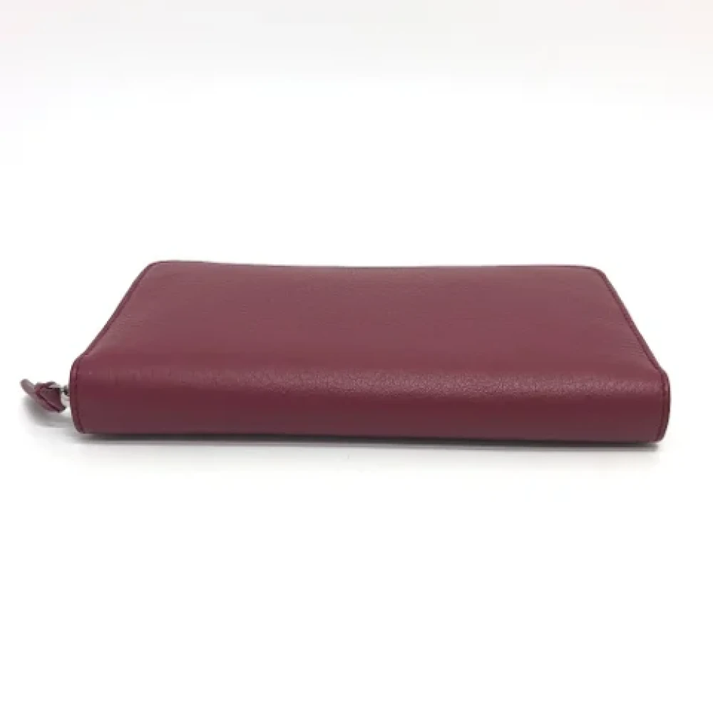 Balenciaga Vintage Pre-owned Leather wallets Red Dames