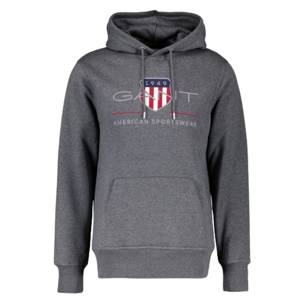 Gant Archief Shield Hoodie Gray Heren