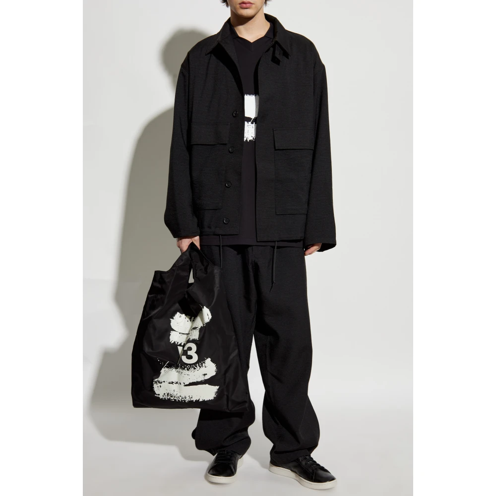 Y-3 Lange mouw T-shirt Black Heren