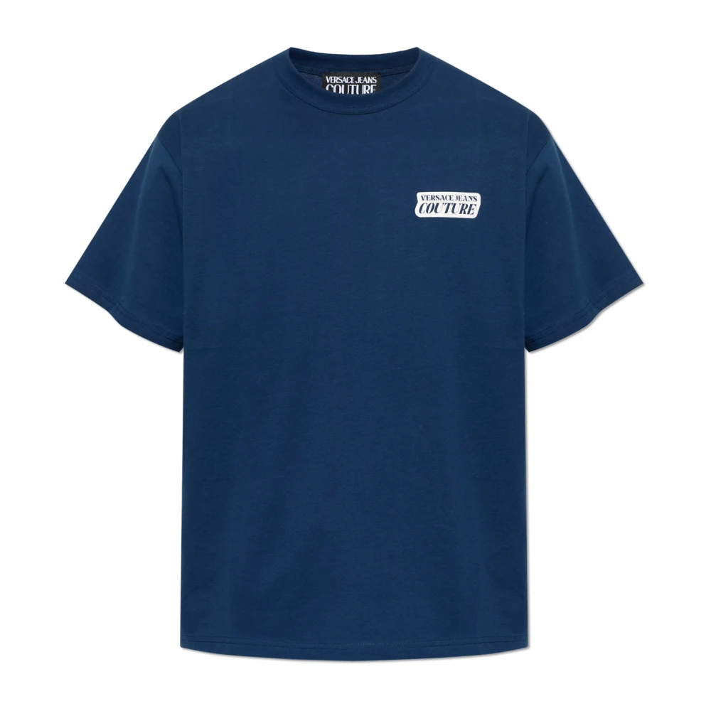Versace Jeans Couture Uomo Blu - Logo T-Shirt - Tops - 2XL