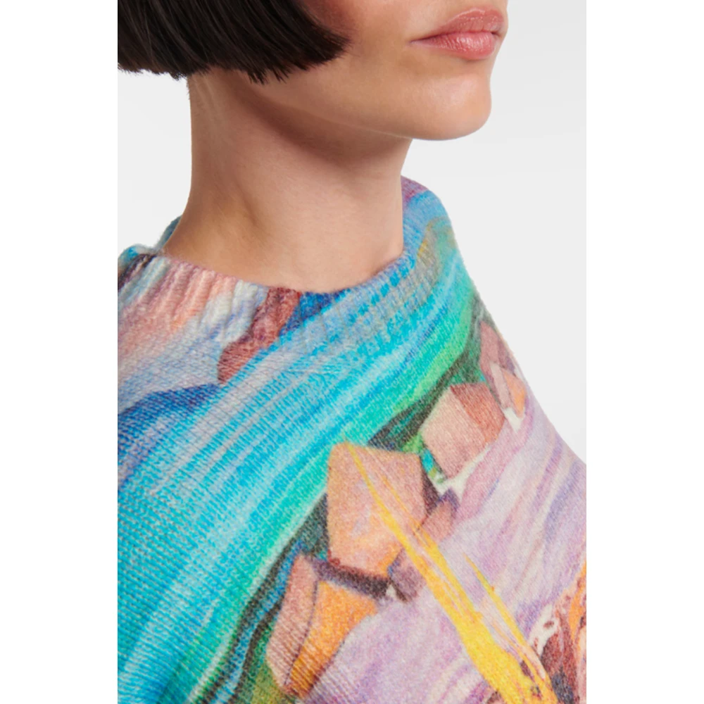 JW Anderson Grafische Print Merinowol Trui Multicolor Heren