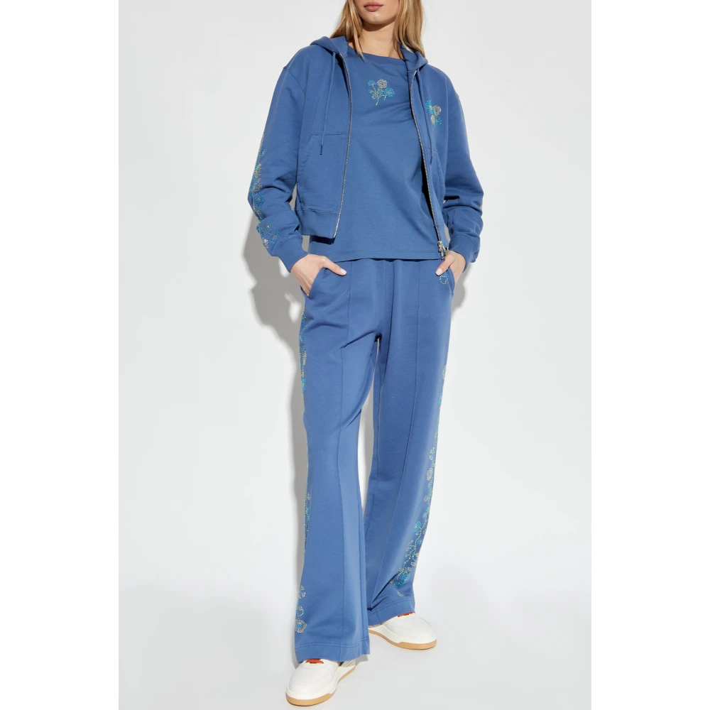 Kenzo Sweatpants met glinsterende applicaties Blue Dames