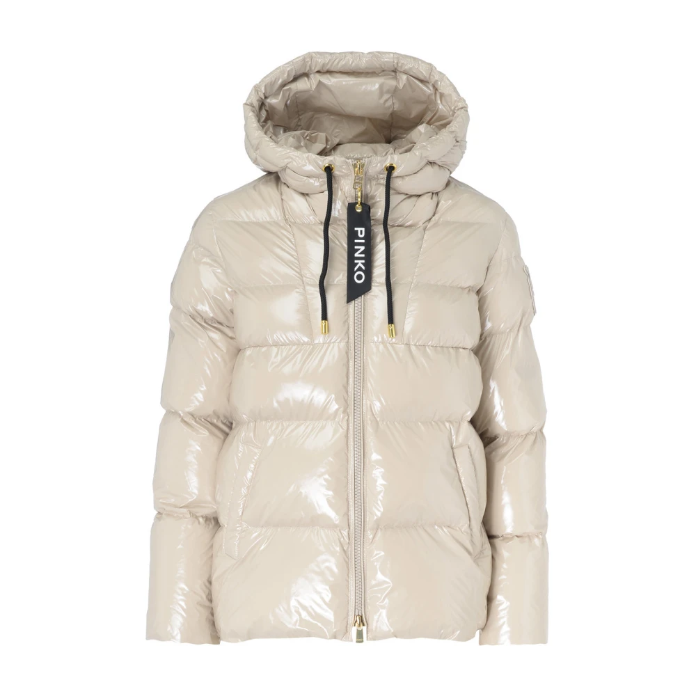 Pinko Kristal Beige Stijlvolle Jurk Beige Dames
