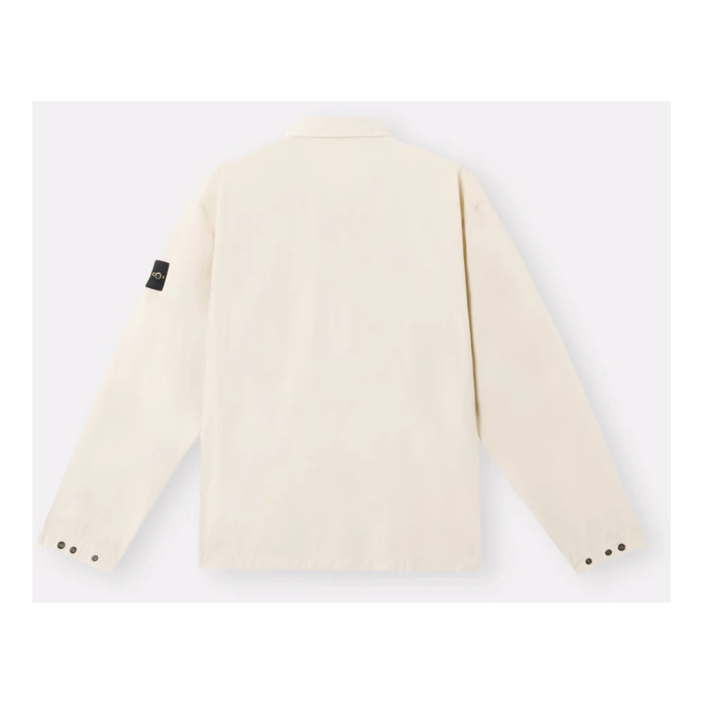 Stone Island Beige Jassen met Ghost Badge Beige Heren