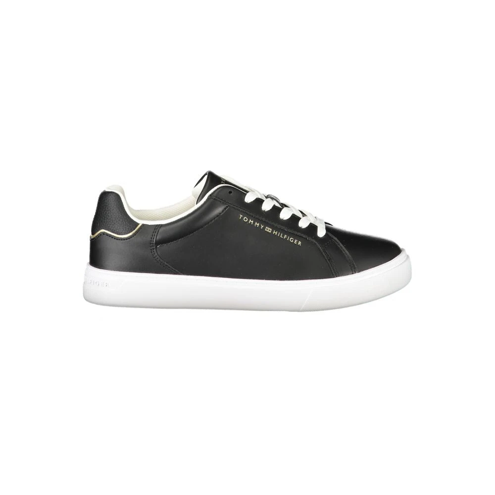 Tommy Hilfiger , Sneakers, Female, Black, 3 Uk, Black Polyester Sneaker - Image 3