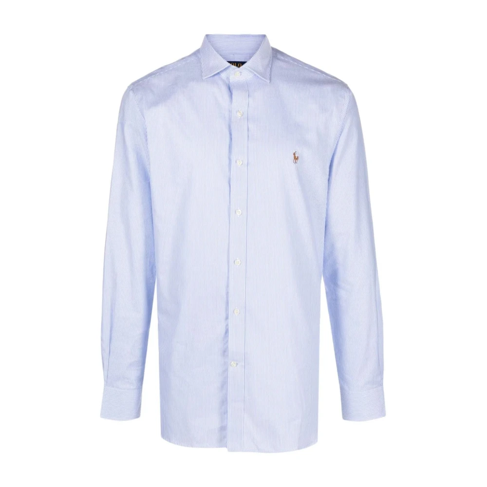 Polo Ralph Lauren Blauwe Casual Overhemd met Lange Mouwen Blue Heren