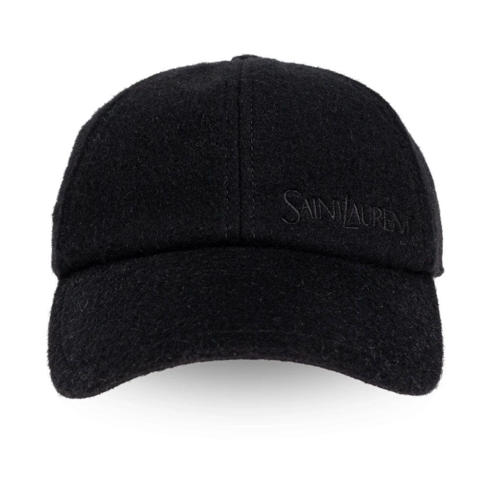 Saint Laurent Kasjmier baseballpet Black Dames