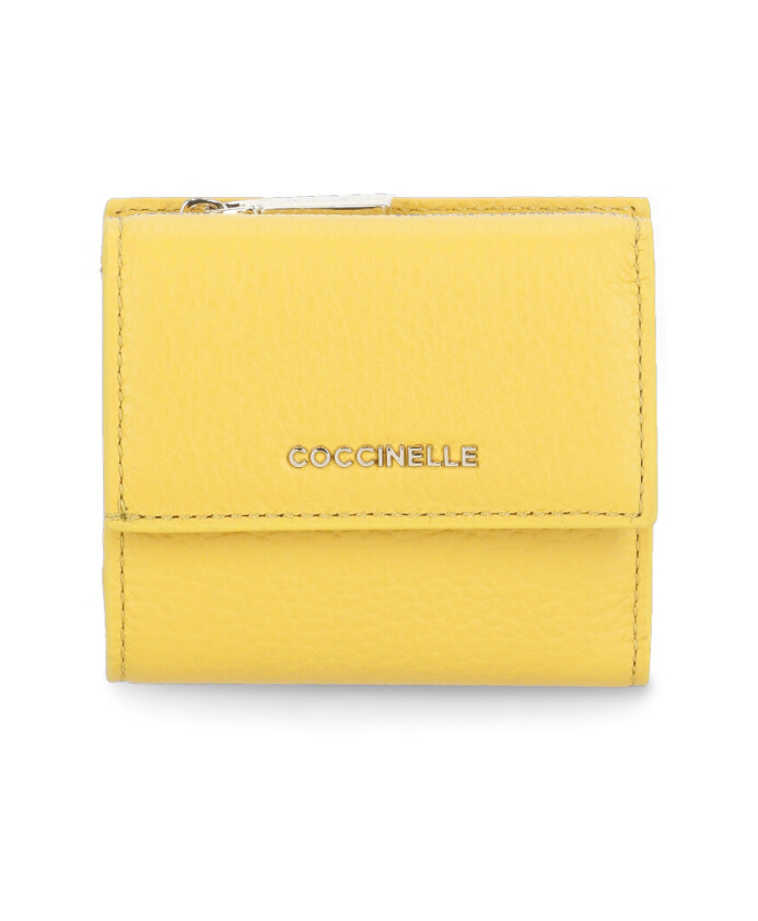 portefeuille-jaune-en-cuir-femme-bouton-pression