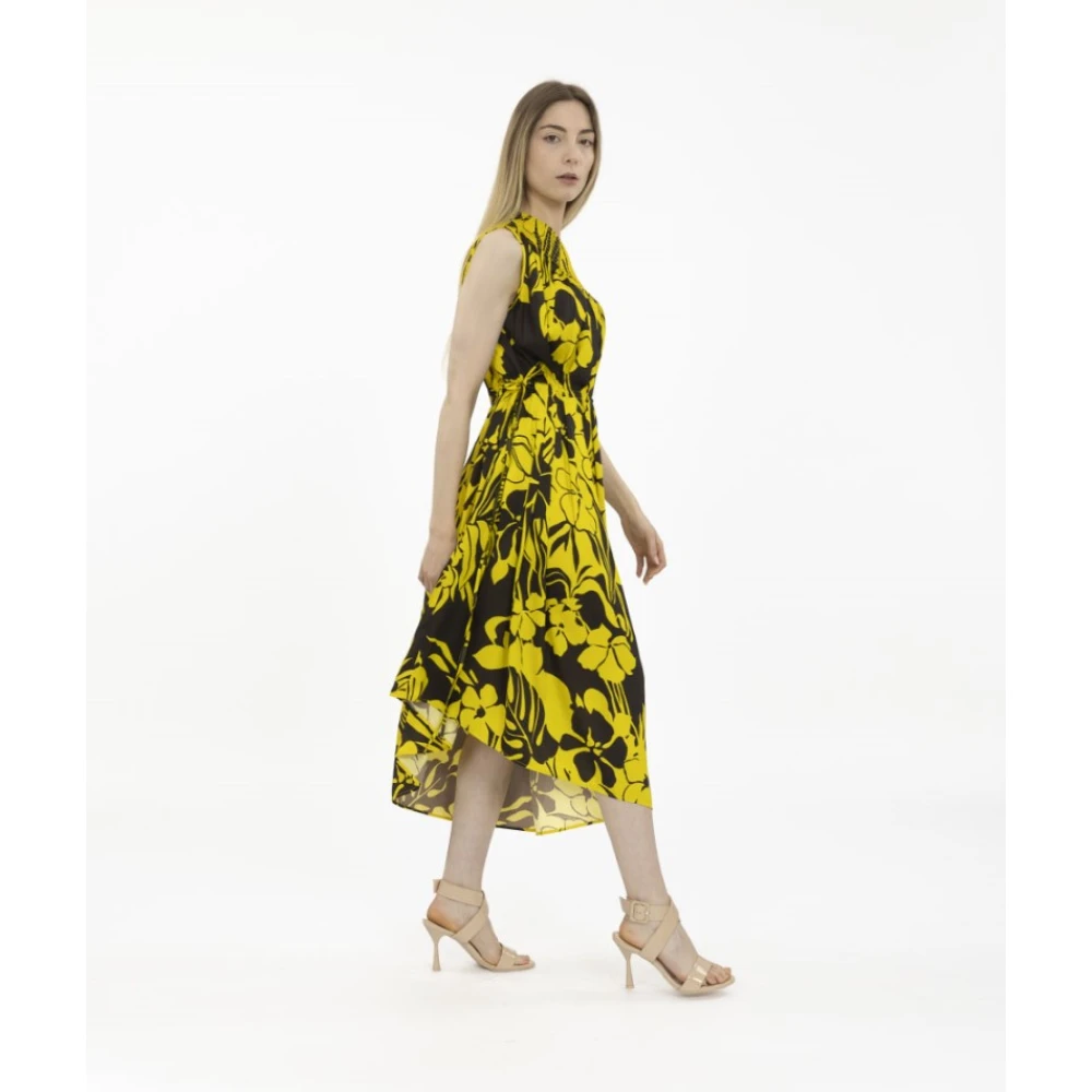 N21 Asymmetrische Bedrukte Midi Jurk Multicolor Dames
