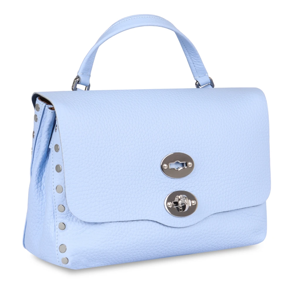 Zanellato Gestikte Leren Handtas Blue Dames