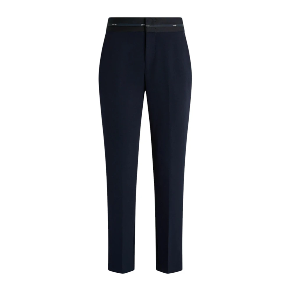 Liu Jo Femme Bleu Pantalons, Taille: 40 Fr Pantalon Avec Ceinture Logo
