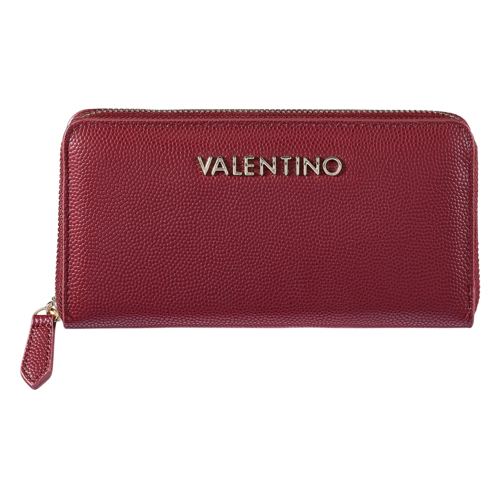 Valentino Unisex Red Divina Zip Around Wallet