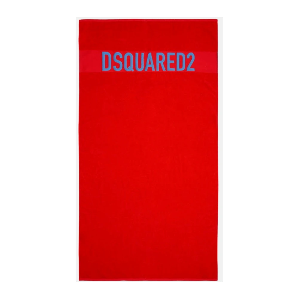 Dsquared2 Luxe Handdoeken Red Unisex