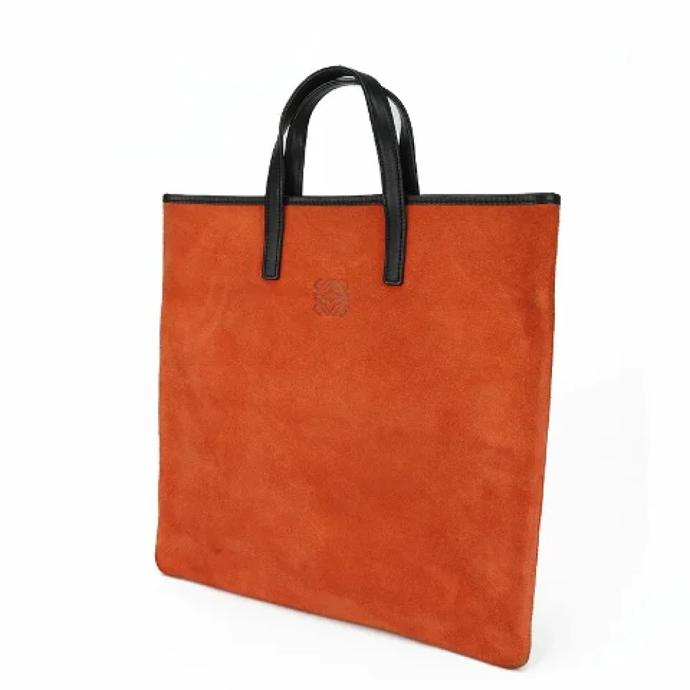 Loewe Pre-owned Leather handbags Orange Dames
