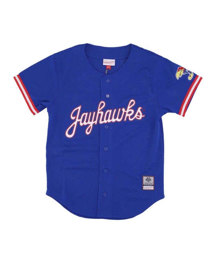 kansas-jayhawks-mesh-button-down-shirt