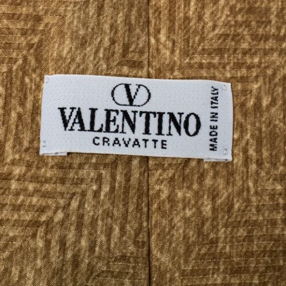 Valentino Vintage Pre-owned Fabric home-office Beige Heren