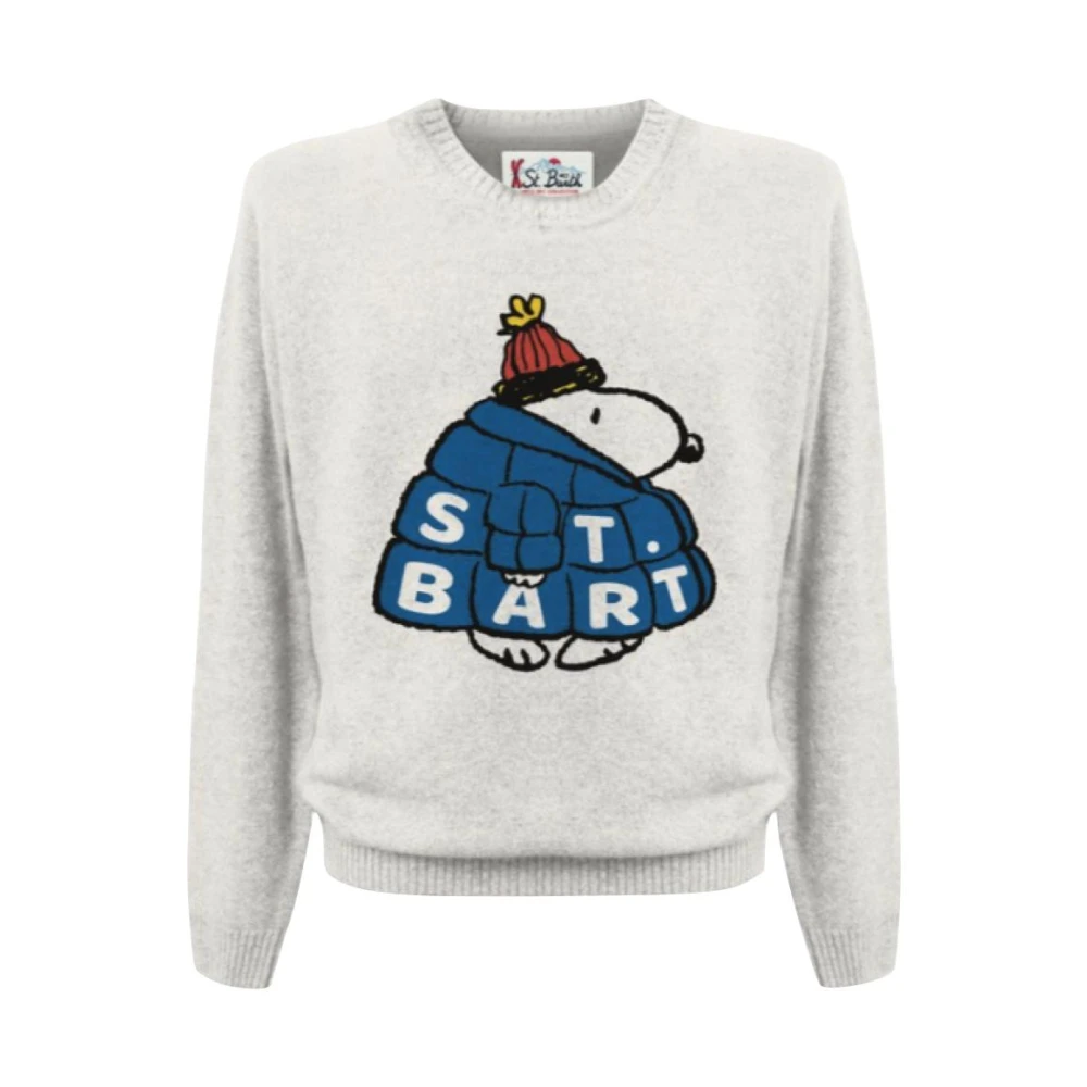 MC2 Saint Barth Snoopy Crew Neck Pullover White Heren