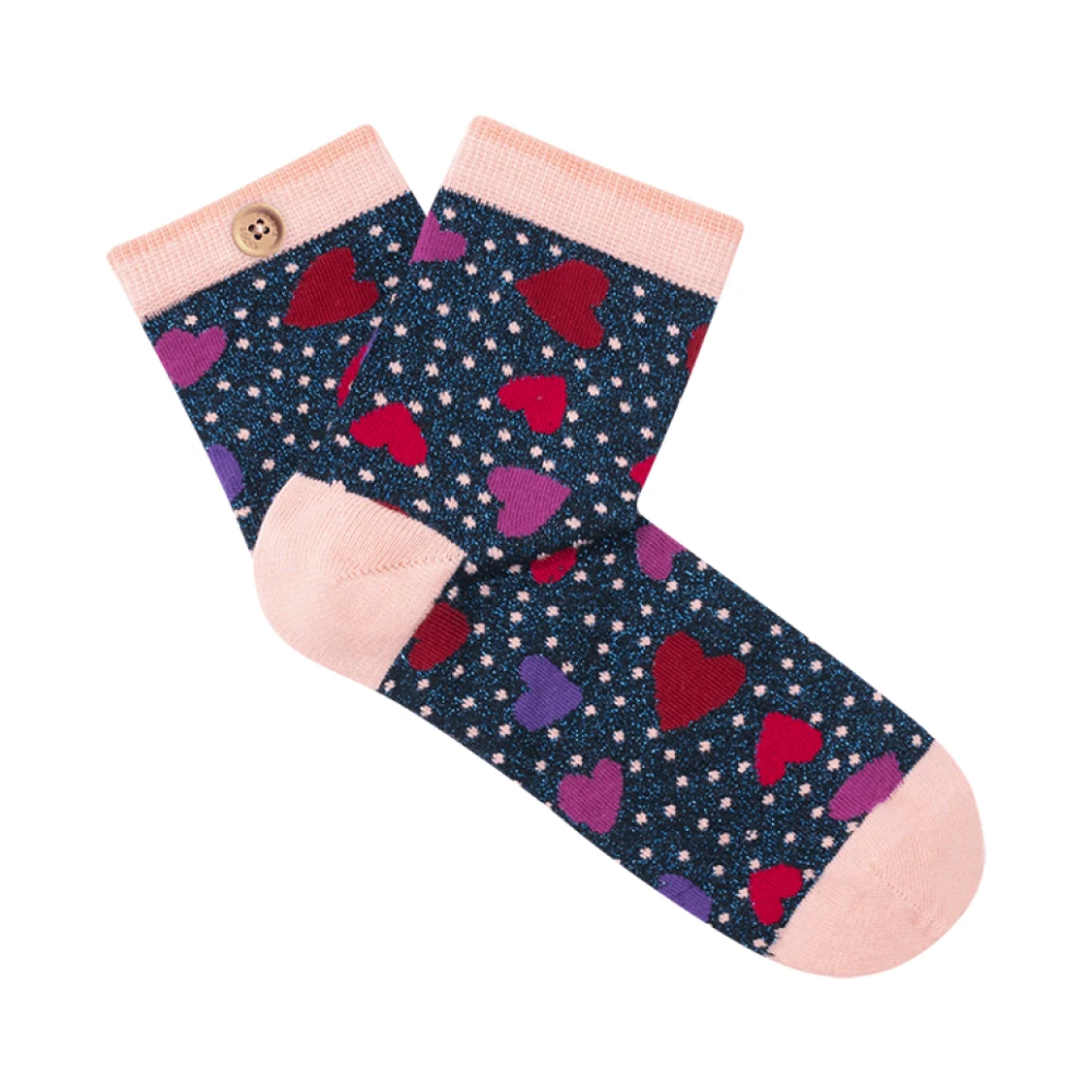 Cabaia Lavendelgeurende katoenen sokken met knoop Multicolor Unisex