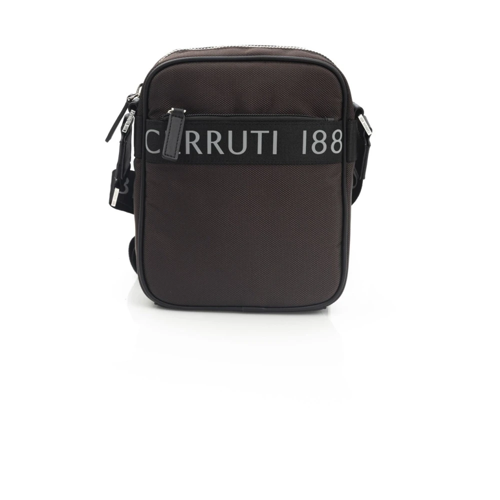 Cerruti 1881 Crossbody Väskor med Dragkedja och Logorem Brown, Herr