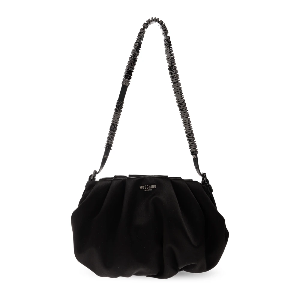 Moschino Shoulder bag with logo Black Dames