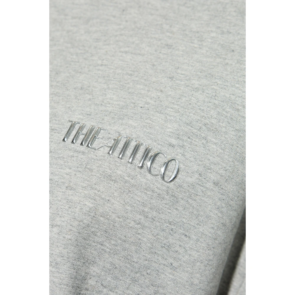 The Attico Jurk met logo Gray Dames