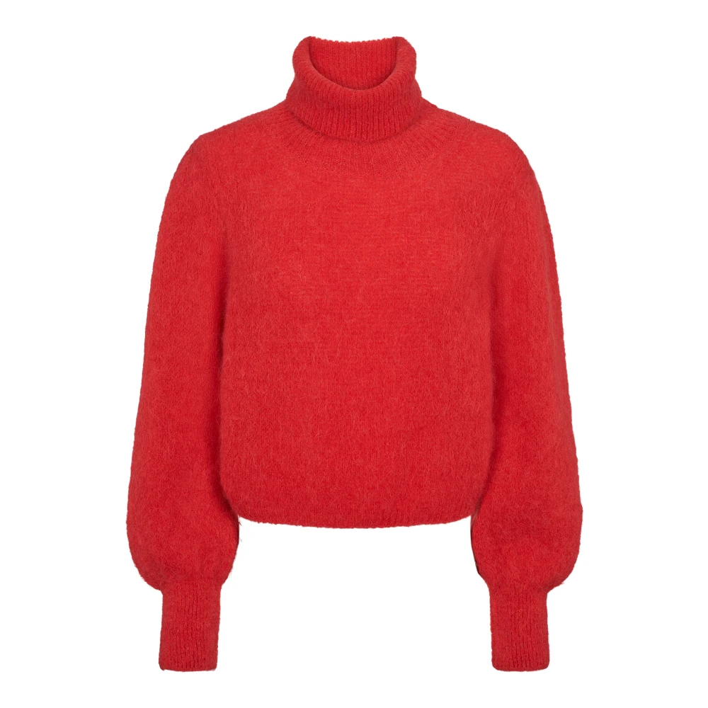 American Dreams Alpaca Rollneck Sweater Lipstick Red Dames