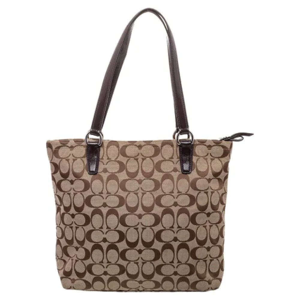 Coach Pre-owned Canvas totes Beige Dames