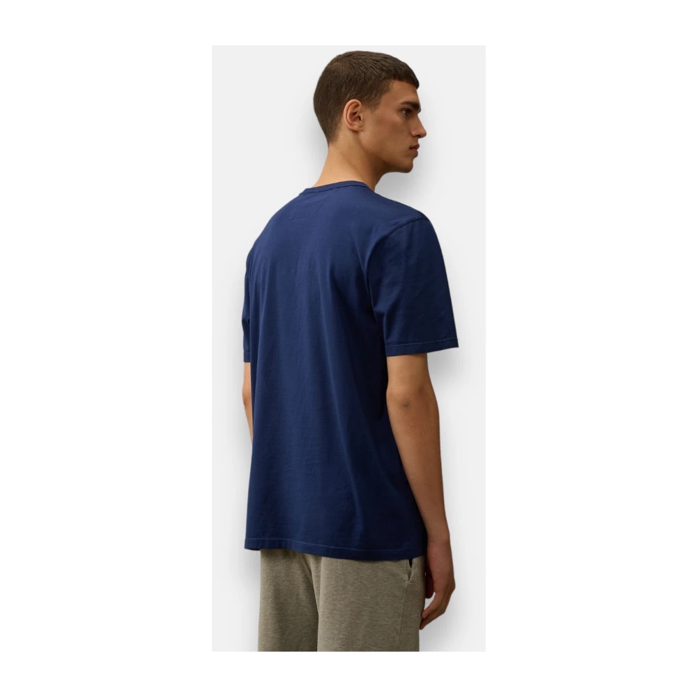 C.P. Company Blauwe Estate T-shirt Lichtgewicht Katoen Blue Heren