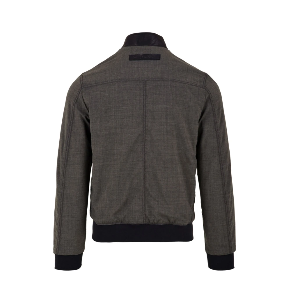The Jack Leathers Fresco Napl Blue Leren Jas Blue Heren