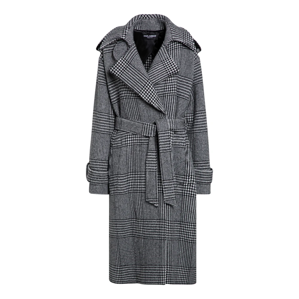 Dolce & Gabbana Dubbelborstige Jas Gray Dames