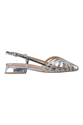 Rhinestone cage sandals