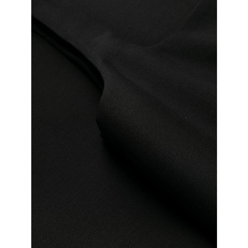 Valentino Zwarte Getailleerde Mouwloze Jurk Black Dames