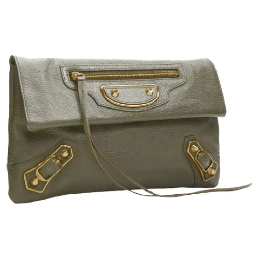 Balenciaga Vintage Pre-owned Leather balenciaga-bags Green Dames